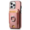 Adecuado para Apple 16Promax Modelo de Anillo Giratorio Multiángulo con Apertura Arriba y Abajo 15/14 Funda Trasera para Teléfono con Ranura para Tarjeta