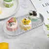 Bandeja oval de renda antiderrapante espessa para lavatório, suporte de exibição decorativo, organizador de armazenamento para batom, cosméticos, joias