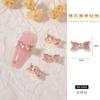 Cyber Celebridade Nail Bow Love Zircon Pingente Rosa Entrada Luxo Nail Metal Grande Diamante Ouro Prata Bow Tie Joias