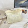 5331 Bolsa Cosmética Cor Fresca com Laço Bolsa de Armazenamento de Grande Capacidade Bolsa Ajustável para Produtos de Cuidados com a Pele Clutch de Compras