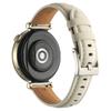 Adecuado para Reloj Inteligente Huawei Gt6 5 4 Correa de Cuero Cosida de Cola Puntiaguda de 18 mm Brazalete de Cuero Samsung