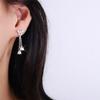 Aretes de Borla de Orquídea Mariposa Suzuki Inteligentes Elegantes Largos Súper Hada Textura Elegante Cadena de Flor Mariposa Florecilla Aretes para Mujer