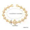 Novo Design de Moda Exquisito Zircônia Trevo de Quatro Folhas Pulseira Super Brilhante Explosão Estelar Joia de Mão Doce de Nicho de Alto Padrão Atacado