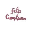 Inglês Espanhol letras siamesas minúsculas feliz aniversário feliz aniversário festa de alumínio filme balão atacado