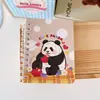 Tarjeta Amor Dibujos Animados Cuaderno de Espiral Alto Valor de Color Bolsillo Portátil A7 Cuaderno de Solapa Estudiante Creativo Bloc de Notas para Mensajes