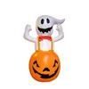En Stock Calabaza Inflable de Halloween Fantasma Tumbler Decoración de Fiesta Navideña al Aire Libre Linterna de Calabaza de Halloween