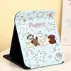 Nuevo modelo de espejo con diseño de cachorro lindo, engrosado para uso en casa y de viaje, portátil y a prueba de roturas, espejo de maquillaje de alta definición