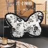 Almohada Mariposa Río Sena Retro Francés Chenilla Floral Cojín de Respaldo para Sofá de Sala de Estar Almohada de Cabecera de Dormitorio