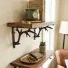 Suporte de parede decorativo de ferro fundido estilo minimalista nórdico vintage com galhos de veado para bares, KTV e casas de karaokê, decoração de parede única