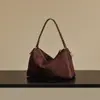 Bolso de Ante para Mujer 2026 Nuevo de Moda Nicho Moda Hombro Único Gran Capacidad Viajero Cruzado Bolso Tote