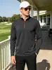 Sudadera con capucha funcional casual deportiva elástica para hombre con cuello alto, comercio exterior, eBay, talla grande americana, para exteriores, fitness