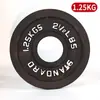 Pegador de Mão para Levantamento de Peso Placas de Ferro Fundido para Barra Olímpica Placas com Furo Grande Levantamento de Peso Esmalte Assado de Ferro Puro Placas Olímpicas de Quatro Costelas Placas de Barra Olímpica para Levantamento de Peso