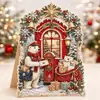 Pintura de Perlas Navideñas DIY Espejo Decorativo Adorno de Decoración para el Ambiente Festivo Fabricante Mayorista de Regalos Festivos Transfronterizos