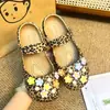 El mismo estilo que en Xiaohongshu: Zapatos de ballet KT con estampado de leopardo decorativo, accesorios de moda y versátiles, dijes para zapatos, hebillas decorativas para zapatos con agujeros DIY