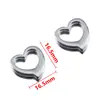 Colgante Retro Sencillo de Acero Inoxidable 304 con Forma de Corazón Textura de Alta Gama Accesorios de Joyería Colgante para Collar DIY