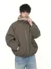 Ropa MTL Ropa para Hombre Chaqueta de Plumas de Color Sólido de Moda con Estilo de Águila Montañesa, Corte Holgado, 90% Plumón de Pato Blanco, Cálida y Elegante.