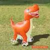 Globos de Foil de Animales Caminantes de Moda con Ruedas, Decoración de Accesorios para Fotos de Mascotas Infantiles para Fiestas de Cumpleaños de Dibujos Animados