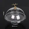 Cesta de Plato de Fruta de Plástico de Tres Niveles Estilo Europeo para Sala de Estar, Base Creativa Moderna para Plato de Frutos Secos, Accesorios de Tornillo para Plato, Shandong