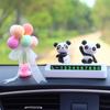 Placa de número de carro móvel escondida panda resistente a altas temperaturas ornamentos placa de estacionamento dos desenhos animados net placa de estacionamento vermelho feminino atacado