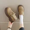 Sapatos Birkenstock Fofos Femininos 2026 Inverno Novo Solado Grosso Mocassins Slip-on Leve Antiderrapante Impermeável Quente Sapatos de Algodão