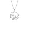 Colar guirlanda de prata esterlina S925 Amor de Golfinho Feminino Design original novo criativo Presente de Dia dos Namorados para namorada