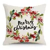 Fundas de almohada decorativas navideñas de estilo retro europeo y americano transfronterizas, creando una atmósfera navideña festiva para tu hogar, sofá y cojines