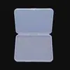 Caja plana vacía caja de plástico piezas para caja de plástico pegatinas para uñas caja de almacenamiento de chips caja de embalaje de PP caja de almacenamiento de accesorios