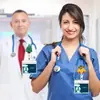 Clip de insignia retráctil de fieltro bordado con copo de nieve y calabaza, el más vendido para Navidad, con función retráctil giratoria de fácil extracción