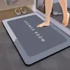 Alfombrilla suave de barro de diatomeas para suelo, alfombrilla absorbente para pies para puerta de baño y WC, alfombrilla doméstica antideslizante de secado rápido, alfombra para puerta de WC