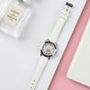 Relojes para Mujer al por Mayor con Stock Listo Transfronterizo, Correa Delgada, Diseño Simple, Adecuado para Exámenes, Correa de Cuero de Cuarzo, Reloj de Moda Estudiante para Mujer