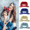 Nueva diadema de orejas de conejo de ameba transfronteriza, banda elástica para el cabello, tela de algodón anudada, diadema de flor de anacardo, banda deportiva para el cabello