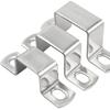 Braçadeira de aço inoxidável 304 braçadeira de tubo quadrado braçadeira quadrada aro suporte de ângulo reto fivela em forma de u braçadeira de sela quadrada