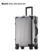 Maleta de viaje completamente metálica, equipaje de mano de aleación de aluminio y magnesio, bolsa con ruedas unisex para estudiantes, equipaje de aleación de aluminio con ruedas universales