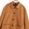 Otoño e Invierno 2025 Nueva Moda Callejera Casual Europea y Americana para Mujer Chaqueta de Gamuza W09 11580