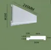Cinta adhesiva para párpado doble con canaleta para luz sala de estar sin techo línea plana línea de esquina decoración líneas de yeso autoinstalables caja de cortina