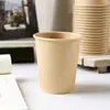 Copos de papel descartáveis de fibra de bambu, copos de água espessados de cor natural para uso doméstico e comercial, atacado por caixa, para café, bebidas quentes e chá