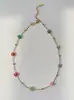 En Stock al por Mayor de Fábrica Moda Transfronteriza Europea y Americana Set de Collar, Cadena para la Cintura y Tobillera de Acero de Titanio con Flor Rosa Colorida