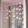 Cortina de melodía estilo japonés linda chica partición dormitorio sala de estar tela baño cortina sin perforaciones cortina