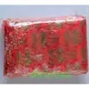 Suministros para bodas bolsa de dulces bolsa de gasa Phnom Penh palabra feliz gasa de regalo bolsa de malla con cordón fábrica venta al por mayor