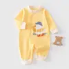 Macacão de Bebê 2026 Algodão Puro Classe A Roupas para Engatinhar de Bebê Roupas para Recém-Nascidos Roupa de Fora para Bebê Macacão