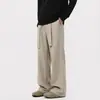 Pantalones largos de rayas estilo "old money" americano para hombre y mujer, pantalones casuales relajados de otoño Yamamoto con caída, pantalones casuales de traje
