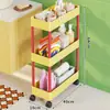 Estante de Almacenamiento para Baño, Carrito Móvil para Baño, Estante de Almacenamiento para Detergente de Lavandería, Estante de Almacenamiento para Baño con Ruedas, Estante de Almacenamiento para el Hogar