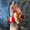 Chaveiro de Crochê Feito à Mão Grande Buquê Pingente Fofo de Lã Tricotada Decoração de Bolsa Presente para Melhores Amigos Venda por Atacado