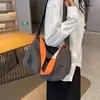 Bolsa de Lona para Mujer Gran Capacidad 2025 Nuevo Verano Versátil Casual Bolso de Hombro Cruzado Bolsa de Tela para Mujer Bolso Dumpling
