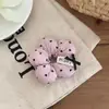 Elástico de Cabelo Laço Cor de Doce Estilo Coreano em Formato de Coração para Mulheres, Corda de Cabelo Versátil para Rabo de Cavalo, Acessório de Cabelo para Coque Infantil