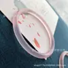 Atacado Brasil raiz de lótus gelada alta rosa fino redondo pulseira beleza Pulseira joia de menina Tira fina largura 6mm