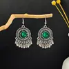 Aretes Redondos Geométricos de Estilo Étnico Transfronterizo Europeo y Americano Estilo Retro Bohemio Atracciones Turísticas Aretes de Perlas de Arroz Mujer
