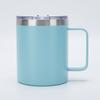 Taza Termo de 12 oz Transfronteriza Vacío Acero Inoxidable 304 Portátil Taza para Hogar Oficina Mango Creativo Vaso de Agua