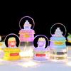 Nuevo jardín de infancia yuanmeng mini bola de cristal de viento linda decoración de escritorio de oficina para regalos de colegas