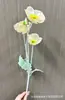 Flores de Amapola Artificiales de Alta Calidad, Tacto Hidratante, Decoración Suave, Arreglo Floral, Flores Decorativas para Salón de Bodas, Decoración del Hogar